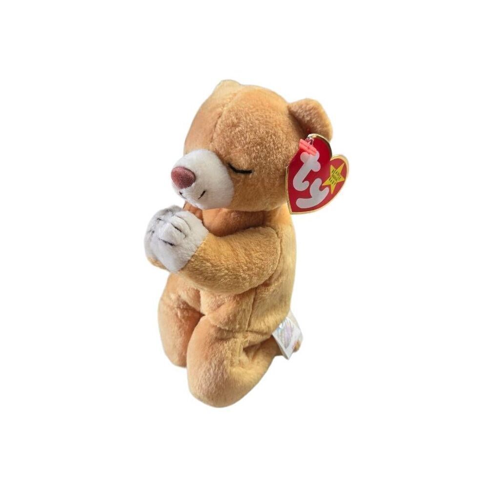 Retired 1999 Ty Beanie Baby HOPE the Praying Bear – RARE !! 6"